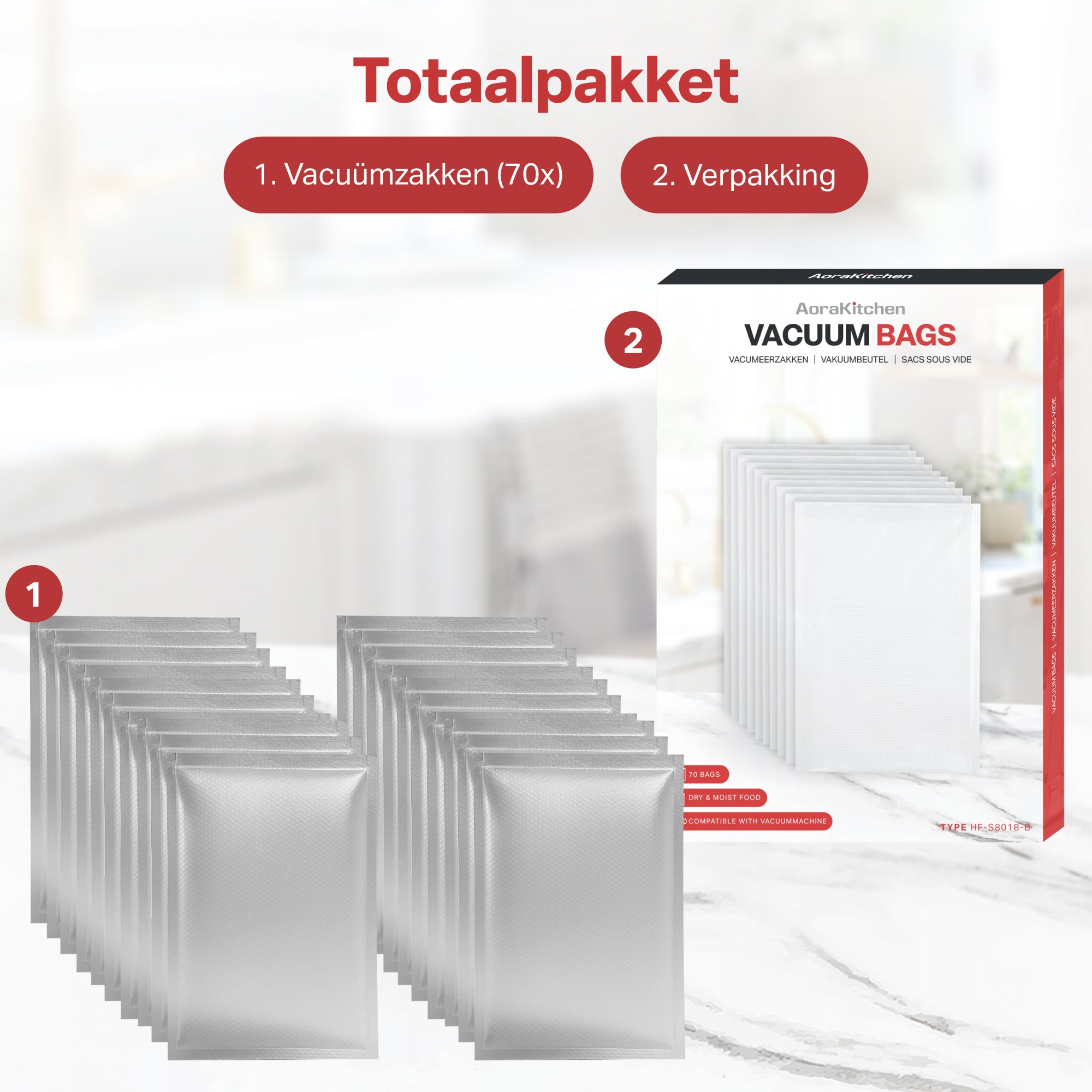 Vacuumzakken 70 Stuks